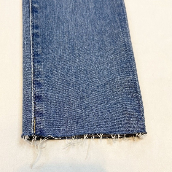 Adriano Goldschmied Stevie Ankle Slim Straight Ankle Size 25 Raw Hem Blue Jeans - Picture 6 of 16